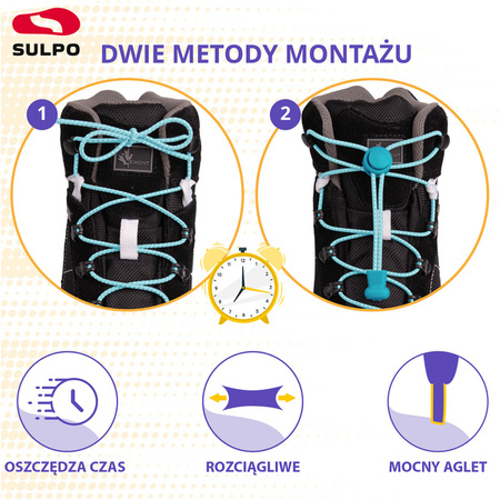 Silikonowe modne sznurówki do butów bez wiązania S008 - Różne kolory