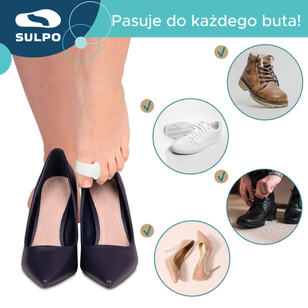 Żelowy klin z opaską na duży palec stopy - T001_S