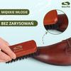 Drewniana szczotka do polerowania butów z miękkim włosiem czarna 12 cm - KM150_LC